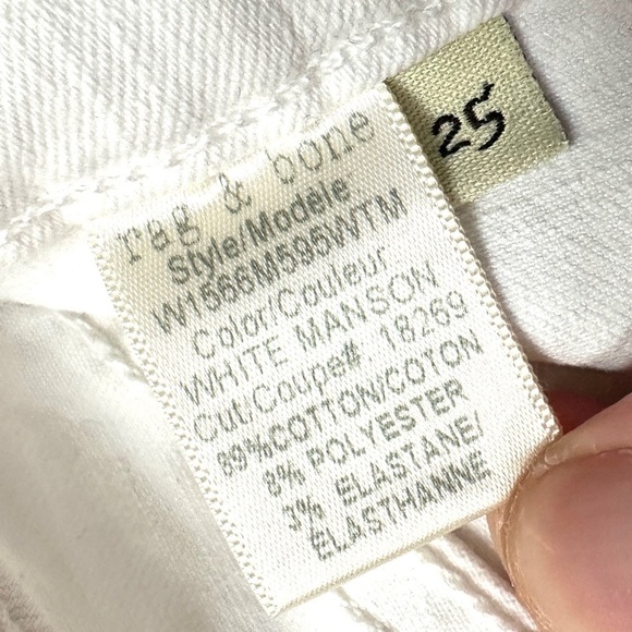 NWT $225 Rag & Bone High Rise Ankle Skinny Jeans White 25 - Picture 14 of 14